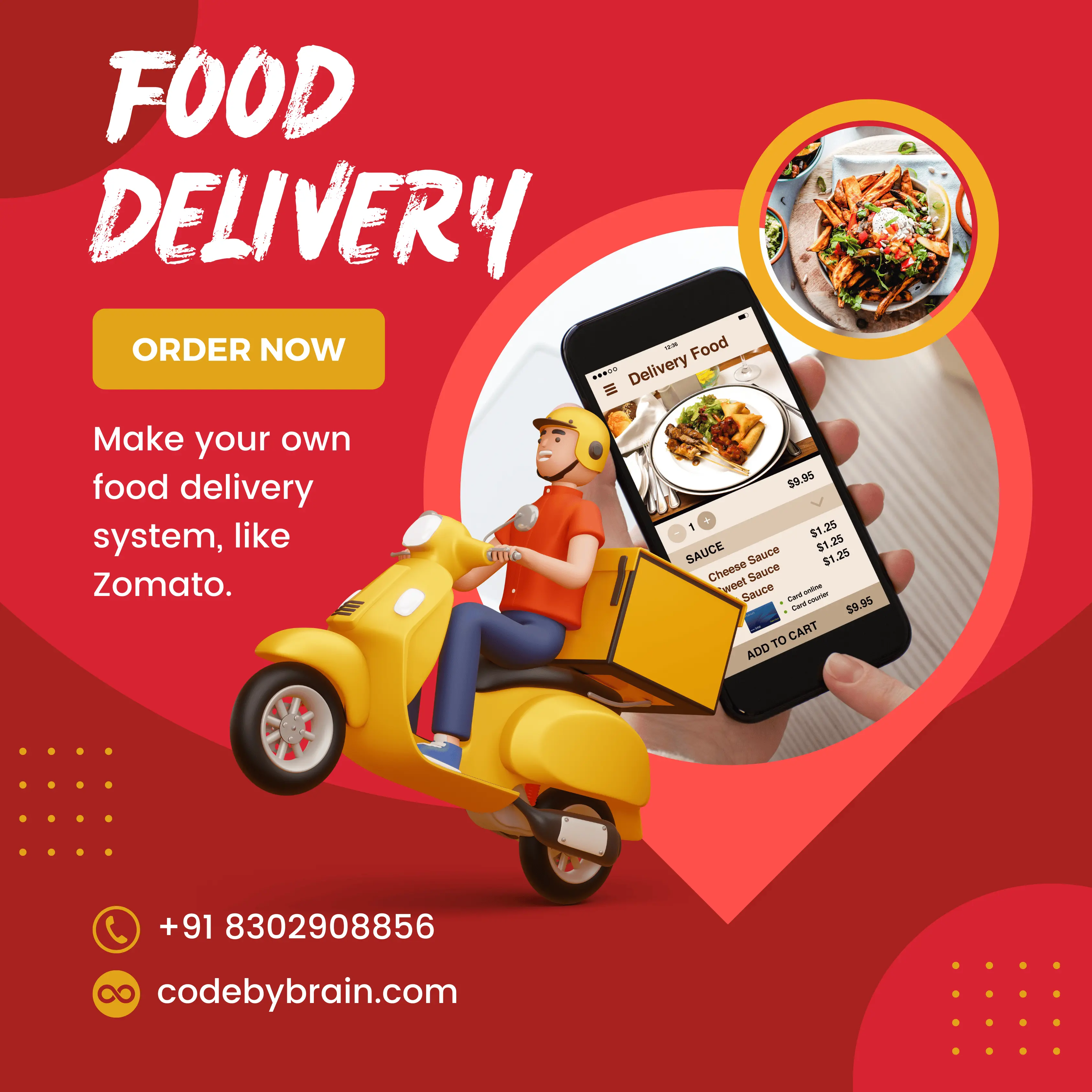 Make Food Delivery System Like Zomato From Scratch With Code By Brain